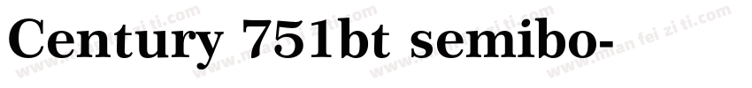 Century 751bt semibo字体转换
